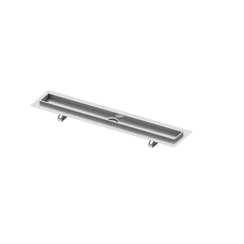 TECE 600900 drainline Duschrinne (gerade; Edelstahl; poliert; Verbesserung des Wasserabflusses) silber