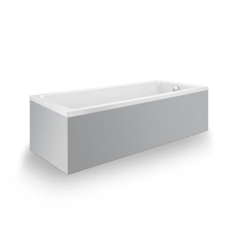 Duravit No.1 Einbau-Badewanne, rechteckig, 1800x800mm, 1 Rückenschräge, weiß, 700491000000000