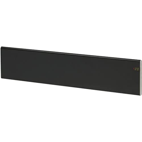 ADAX NEO NL - Elektroheizkörper - 1200W, Schwarz | Thermostat mit Zeitschaltuhr, Wochenmodus | Heizung Elektrisch | Wandkonvektor | Elektroheizung Wandmontage | Heizkörper Elektrisch, 200mm, KDT