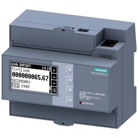 Siemens 7KM2200-2EA40-1JA1 Digitales Hutschienenmessgerät