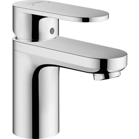 hansgrohe Waschtischarmatur Vernis Blend, Wasserhahn Bad mit Auslauf Höhe 70 mm, mit Zugstange, Badarmatur wassersparend, Chrom