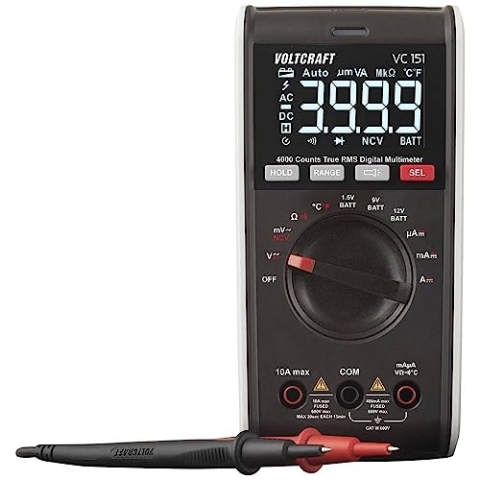 VOLTCRAFT VC151 Digitales manuelles Multimeter Kalibriert (ISO) CAT III 600 V Anzeige (Zählungen): 4000