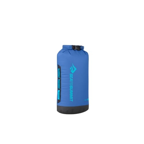 Sea to Summit - Big River Dry Bag M 13L - wasserdichte Tasche - Rollverschluss - Strapazierfähig - Haltegriffe, Befestigung & D-Ring - Paddelsport - 22 x 20 x 44cm - Surf Blue - 192g