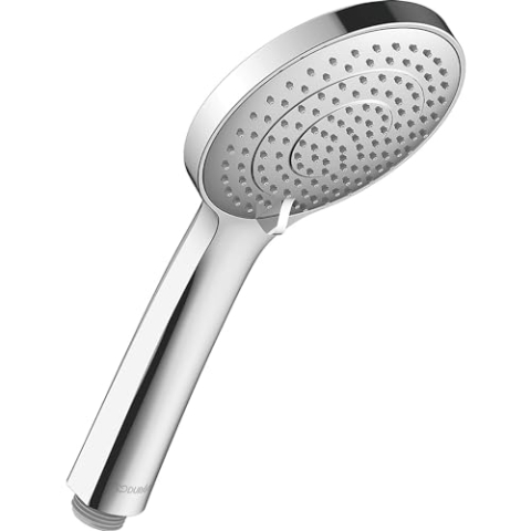Duravit Brauseset, Duschset mit 3 Strahlarten (Rain, Pulse, Mono), Duschstange (810 mm) mit wassersparender Handbrause, Brauseschlauch mit Verdrehschutz, Chrom
