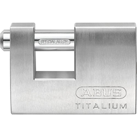 ABUS 708862 98Ti/90 _ ka7567 Vorhangschloss Titalium-Schlüssel rechteckig Punkte 90 mm mit identischen Schlüsseln