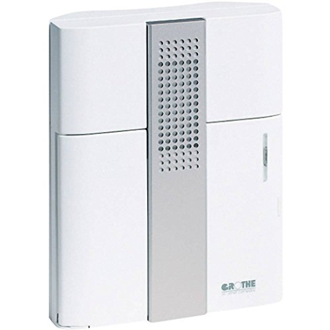 Grothe 43150 Croma 50 Gong elektronisch 3 Melodien-83dB Nr.43150, Weiß, Silber