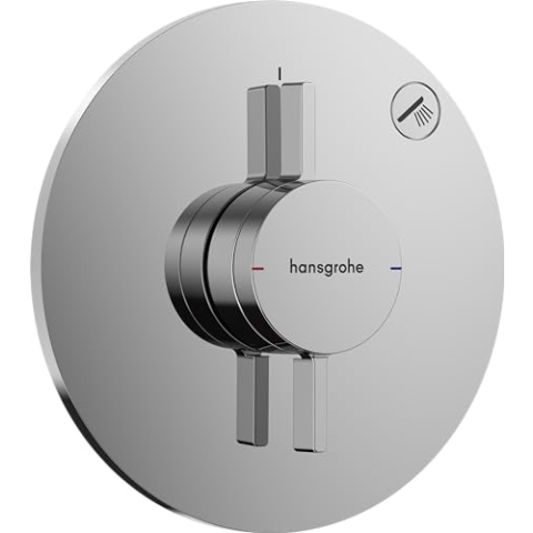 hansgrohe DuoTurn S - Duscharmatur Unterputz für 1 Verbraucher, Mischbatterie Dusche rund, Einhebelmischer für iBox universal 2, Chrom