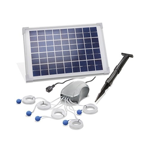 Solar Teichventilator Pumpe für Gartenteich 10 Watt 5 x 120 l/h 101887