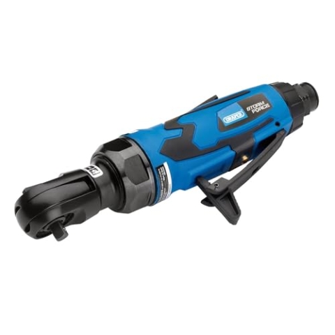 Draper 65018 Storm Force Stubby Air Ratsche (1/4 Zoll Vierkantantrieb), blau