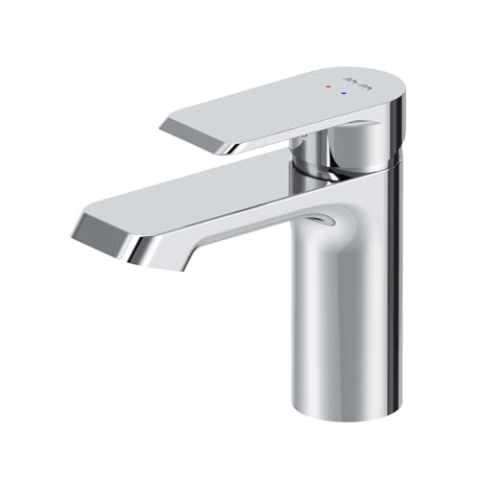 AM.PM Flash - Wasserhahn Bad für Waschbecken, Badarmatur Einhandmischer aus Messing, Waschtischarmatur für Badezimmer, Einhebel-Waschtischmischer Kurzer Auslauf 96 mm, Chrom