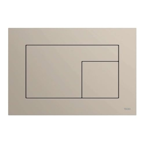 TECE WC-Betätigungsplatte TECEvelvet, für Zweimengentechnik, 220x150x5mm, 92407, Farbe: Greige