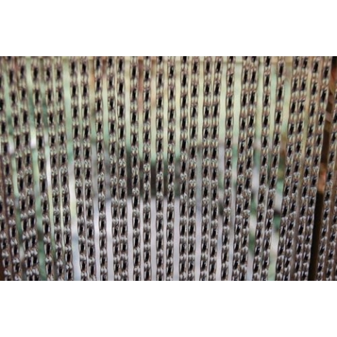 La Tenda Türvorhang, transparent-schwarz, 90x210cm