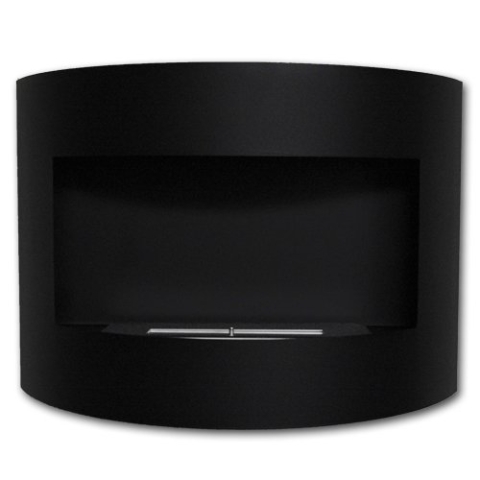Design Kamin Gel Bio Ethanol Biokamin Riviera Deluxe Matt Wandkamin (Matt Schwarz)