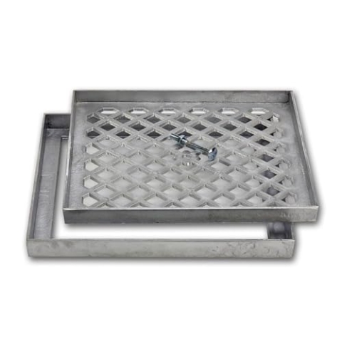 Carodek BAG - Einfache, dünne, vertiefte Aluminiumguss-Zugangsabdeckung - ROSCO - 43 x 43 cm