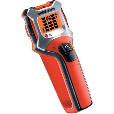 Black+Decker 3 in 1 Detektor (Ortungsgerät zur Vorbereitung beim Bohren. Leitungssucher für Metall, Holz und Stromleitungen, BDS303) 195832