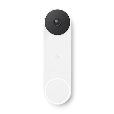Google Nest Doorbell Kabellose Video-Türklingel, Snow