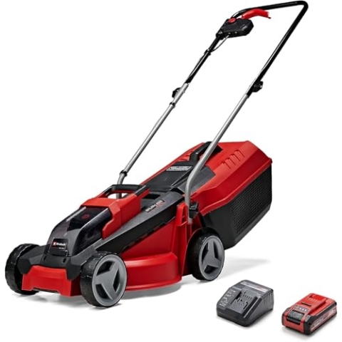 Einhell City Akku-Rasenmäher GE-CM 18/30 Li Kit Power X-Change (18 V, 30 cm Schnittbreite, bis 150 m², Brushless, 25L Fangkorb, 30-70 mm Schnitthöhe, inkl. 3,0 Ah Akku + Ladegerät)
