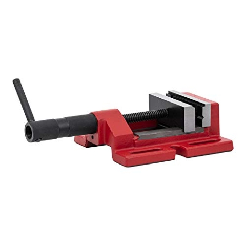 STIER Maschinenschraubstock, Backen-B. 100 mm, Spann-W. 85 mm, V-Nut für Rundmaterialien, 1100 N Spannkraft, 4,3 kg