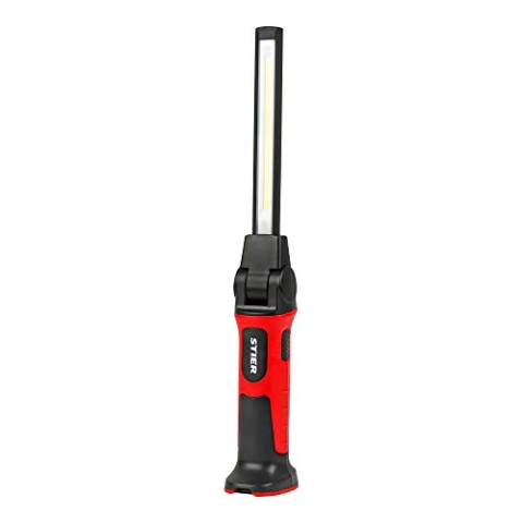 STIER LED Akku Werkstattlampe Premium 1000 Lumen, IP65, 3200 mAh Akku, Arbeitsleuchte, Stablampe Mit Magnet, Handlampe