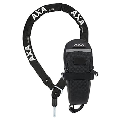 AXA Anschließkette ULC 130 mit Tasche schwarz | Länge: 1300 mm | Durchmesser: 5,5 mm