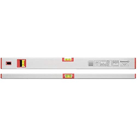 Format 7647270180 - Wasserwaage met.leicht 180 cm silber eloxiert