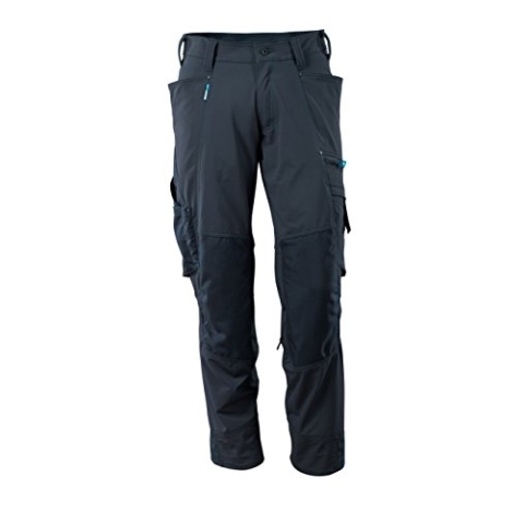Mascot Herren 17179-311-010-76c48 Mascot Hose mit Knietaschen Stretchstoff Hose Gr e 76C48 schwarzblau, 48 EU