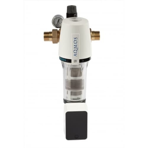 Rückspülfilter Aqmos 1 mit Rückspülfilterautomatik, Druckminderer und Manometer