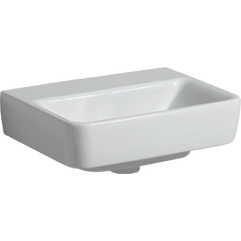 Geberit Renova Plan, Handwaschbecken, 45x34 cm, ohne Hahnloch, ohne Überlauf, 501627, 501.627.00.8, Farbe: Weiß