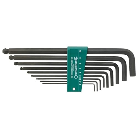 Stahlwille Kugelkopf-Winkelschraubendreher-Satz 10767H/9, 9-teilig, 1,5-10 mm 96432603 (Winkelschraubendreher Stiftschlüssel Stiftschlüsselsatz Kugelkopf-Stiftschlüssel-Satz Sechskantschraubendreher)