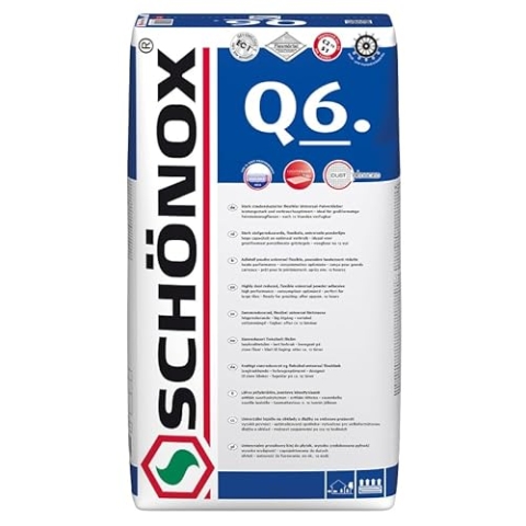 Schönox Fliesenkleber 25kg, Weiß, Stark, Hochviskos, Keramik, Kunststoff, Fliesenlegen