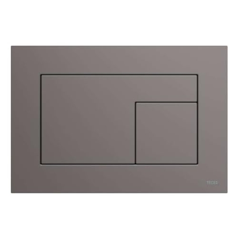 TECE WC-Betätigungsplatte TECEvelvet, für Zweimengentechnik, 220x150x5mm, 92407, Farbe: Anthrazit