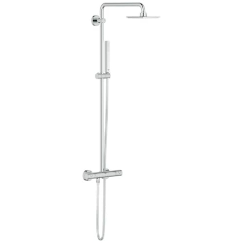GROHE Euphoria 152 - Duschsystem mit Thermostatbatterie (wassersparend, Wandmontage, Verbrühungsschutz, Antikalk- System), chrom, 27932000