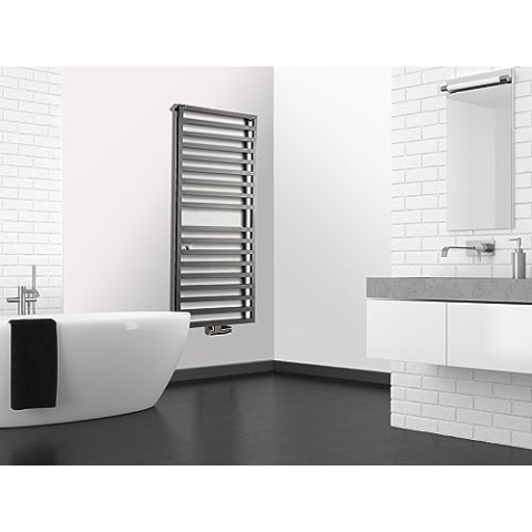 Badheizkörper Design Square 2, HxB: 147 x 60 cm, 810 Watt, moonstone-grau (Marke: Szagato) Made in Germany Handtuchheizung Handtuchwärmer Design Heizkörper vertikal