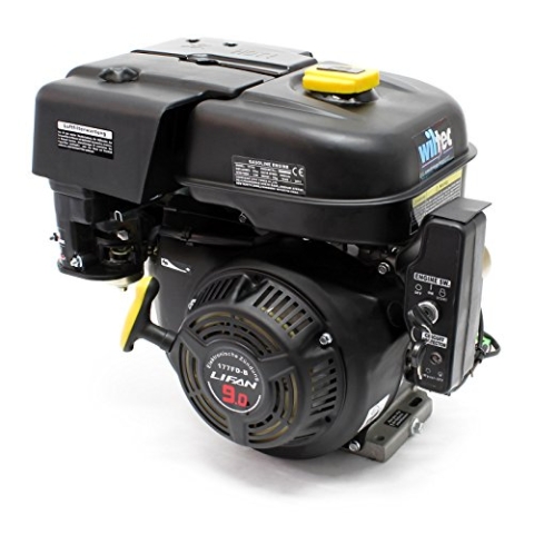 Wiltec LIFAN 177 Benzinmotor 6,6 kW 9 PS 270 CCM mit Ölbadkupplung und Reduktionsgetriebe 2:1 E-Start