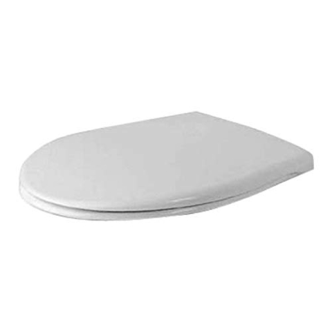 Duravit 66810000 WC-Sitz Duraplus Compact weiß mit Deckel und Befestigung aus Edelstahl