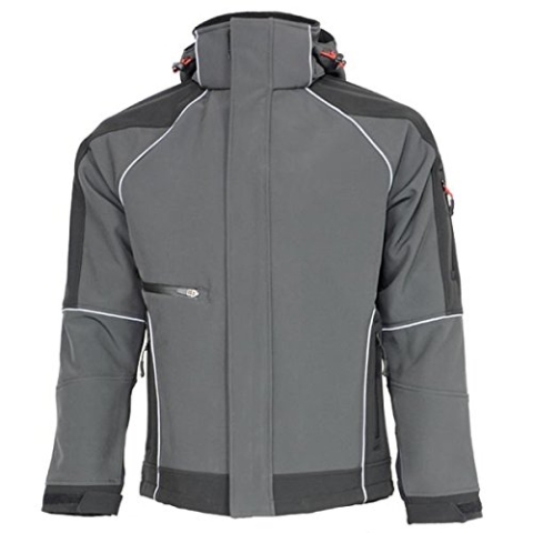 FHB Softshell Jacke Walter, größe L, anthrazit / schwarz / grau, 78518-1220-L