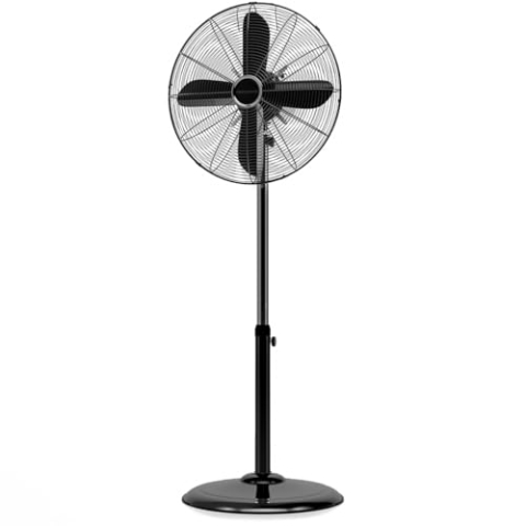 ProfiCare® Ventilator mit Schwenkfunktion | höhenverstellbar | Ventilator leise Ø 40cm | Standventilator 3 Stufen | Neigungswinkel verstellbar | Standventilator sehr leise | PC VL 3064 M S Schwarz