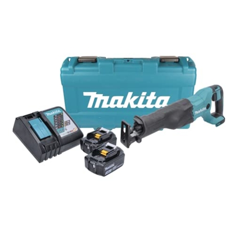 Makita DJR 186 RFK Akku Reciprosäge Säbelsäge 18 V + 2x Akku 3,0 Ah + Ladegerät + Koffer