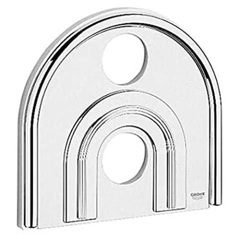 GROHE Rosette 218 x 235 mm (Original Ersatzteil, Langlebig, Robust, Herstellergarantie: 5 Jahre), Chrom/Mattchrom, 47463IP0