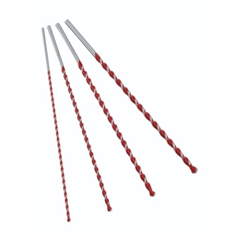 ALPEN Hartmetall-Mehrzweckbohrer Set Profi Multicut ø 6-12 mm (4-teilig, mit zylindrischer Schaft, Drehbohren in Fliesen, Mauerwerk, Metall, Kunststoff) 100808100