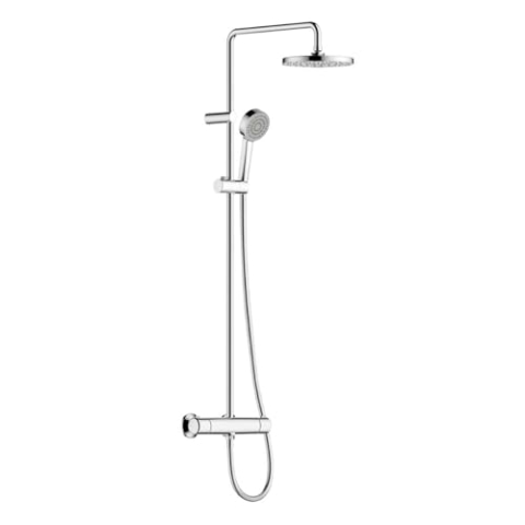 Hansa HANSABASIC Regenbrause-Duscharmatur, Brausegarnitur, chrom, 55350110