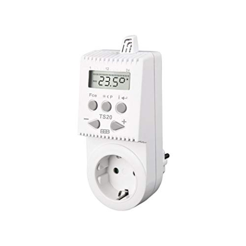 Elektrobock TS20 Thermostat 3680W Weiß, 54 x 137 x 85 mm