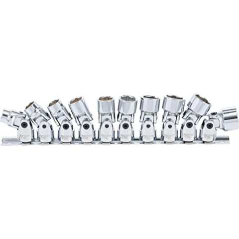 BGS 205 | Kardangelenk-Einsatz-Satz Sechskant | 10 mm (3/8") | SW 10 - 19 mm | 10-tlg.
