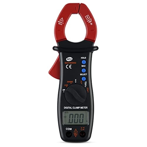 REV Zangen-Amperemeter, (Max. 1000°C, 250V, 600A, 20M Ohm), rot-grau