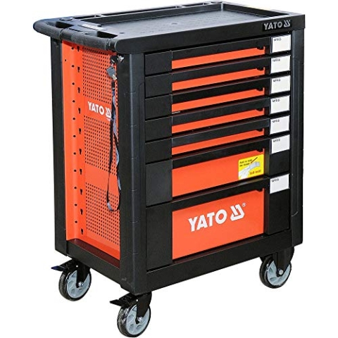 Yato YT-55290 Rollschrank mit Werkzeug, 211 Teile