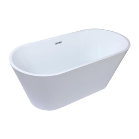 Vente-unique-Freistehende Badewanne Design - 201 L - 150 x 70 x 85 cm - Weiß - TWIGGY