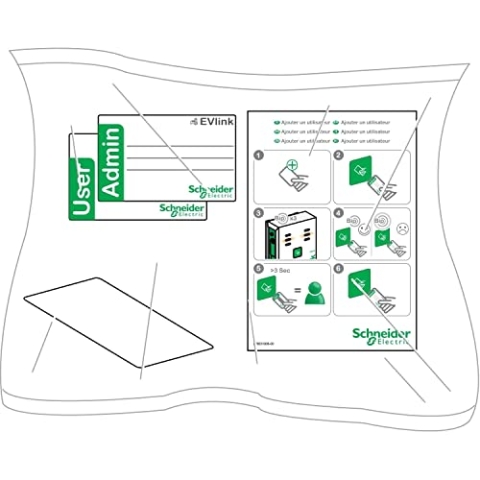 Schneider EVP1BNS EVlink, RFID-Ausweise