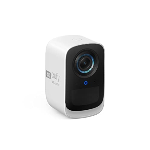 eufy Security eufyCam S300 3C, Überwachungskamera aussen, 4K kabellose Überwachungskamera mit K.I, Farbige Nachtsicht, Gebührenfreie Nutzung, Zusätzliche Kamera, Erfordert HomeBase 3