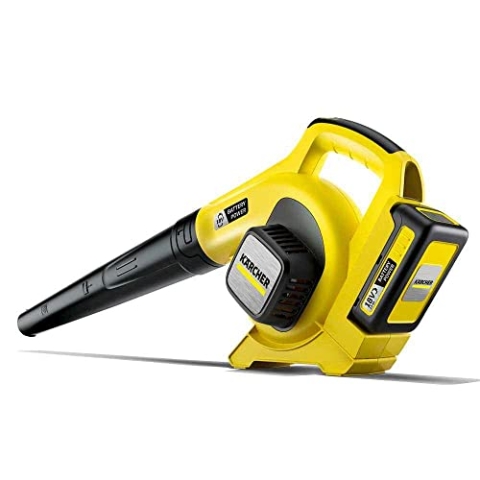 Kärcher 18 V Akku-Laubbläser LBL 2 Battery, Luftgeschwindigkeit: 210 km/h, abnehmbares Blasrohr, Flachdüse mit Kratzkante, Gewicht: 2 kg, verwendbar mit dem Kärcher 18-V-Akku, ohne Akku