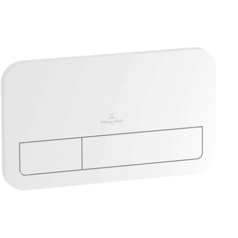Villeroy & Boch ViConnect Bedienungsplatte Glas glänzend weiß für ViConnect Spülkasten